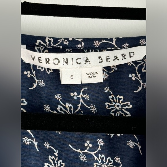 New Veronica Beard Kent Floral Embroidered Long-Sleeve Top Size 6 - Picture 4 of 13